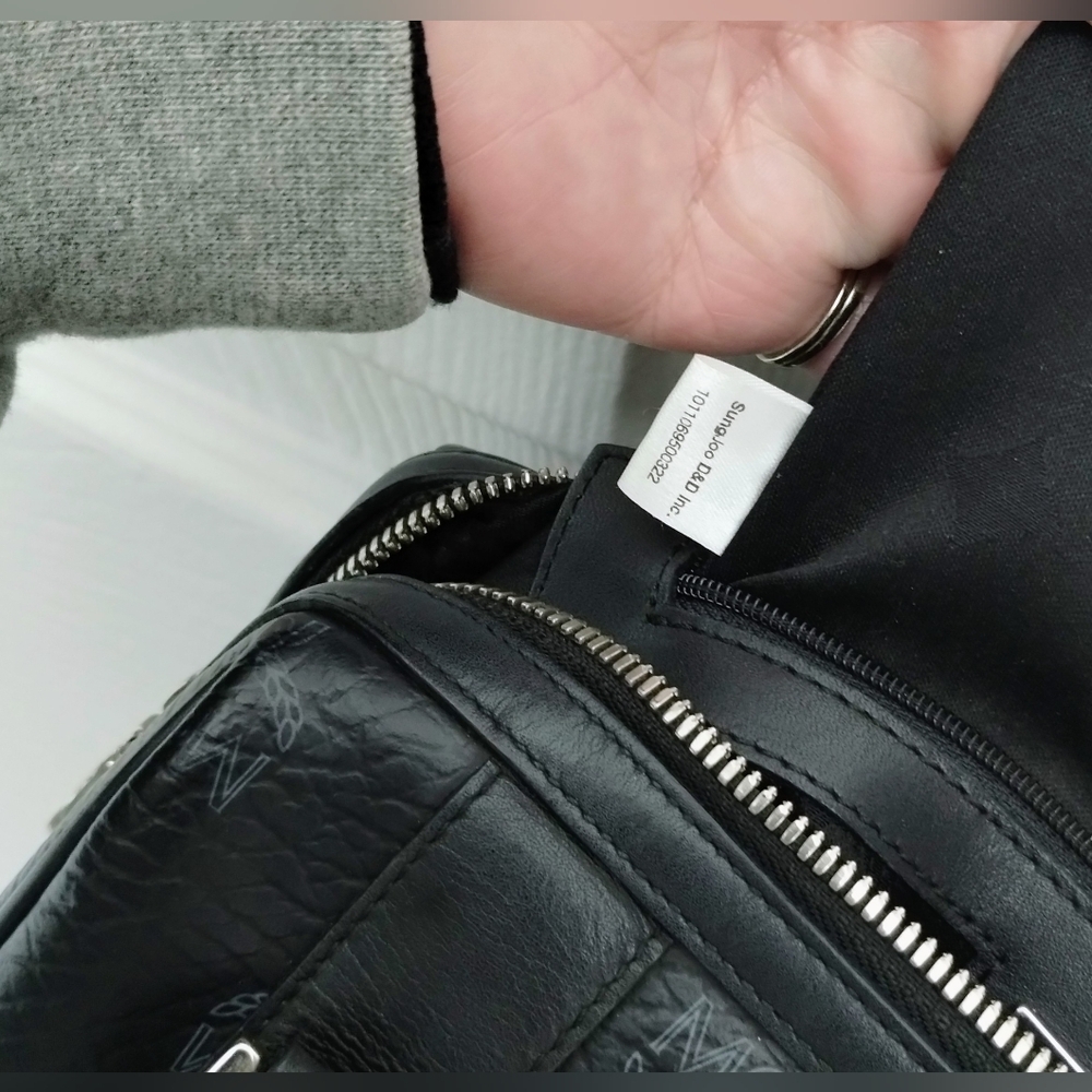MCM Mini Boston Bag Black Visetos - Picture 11 of 12